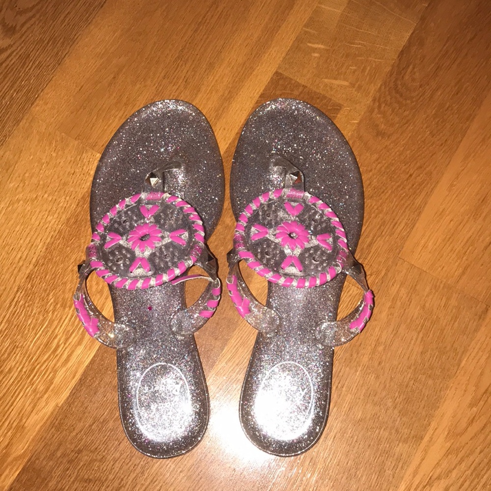 Sparkly jack rogers,They are in perfect condition!